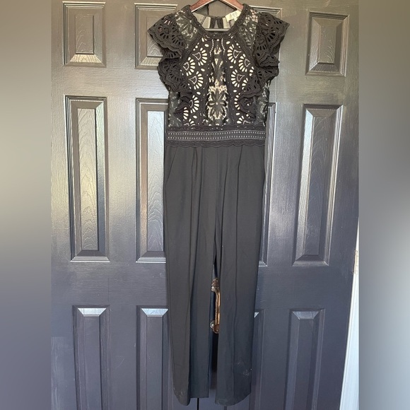 NWOT Sea Winnie Crochet Lace Top Jumpsuit - Picture 2 of 12